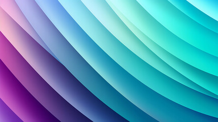 Obraz premium Mint Lilac wave stripes. Colorful background. Generative Ai