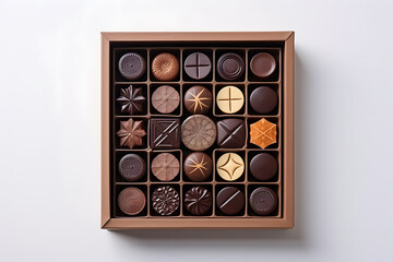 A  box of Belgian chocolate