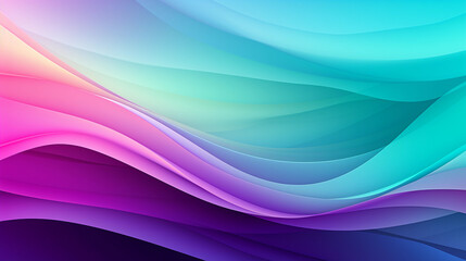 Obraz premium Mint Lilac wave stripes. Colorful background. Generative Ai