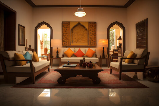modern indian living room