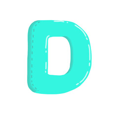 Obraz premium letter D