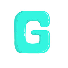 blue letter G