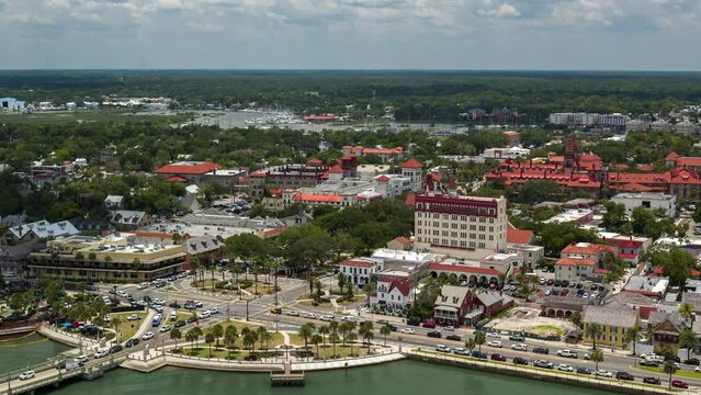 Aerial View of Saint Augustine, Florida