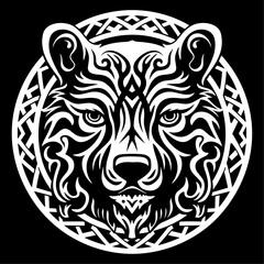 Vector celtic bear knot