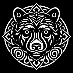 Vector celtic bear knot