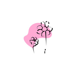 flower logo illustration