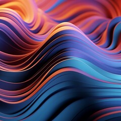abstract background with waves, Ai generated 