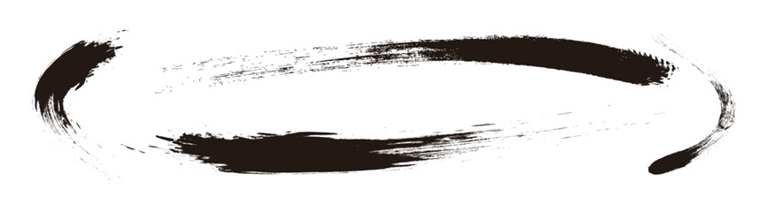 アナログタッチ素材：筆の質感　墨　インク　筆模様　波模様	
