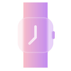 Watch Glassmorphism UI Icon Sign and Symbol Design Illustrator Png Svg