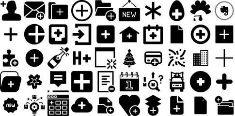 Mega Collection Of New Icons Collection Linear Infographic Elements Insert, Symbol, Badge, Icon Doodles Isolated On White Background