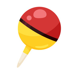 釣り用の浮きのイラスト © ふわぷか