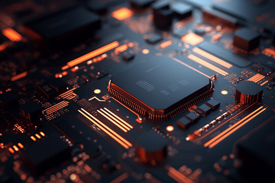 Microprocessor And CPU Technology Concept Stock Photo  Adobe Stock