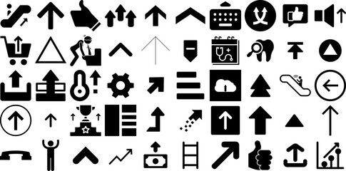Massive Collection Of Up Icons Pack Linear Drawing Web Icon Symbol, Icon, Finance, Yes Symbol Isolated On Transparent Background