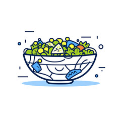 Salad Logo Icon Vector Fresh and Vibrant Designs for Healthy Food Businesses and Culinary Brands 