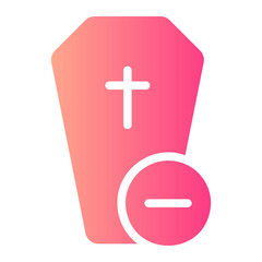 Obraz premium delete gradient icon