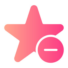 delete gradient icon