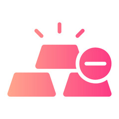 delete gradient icon