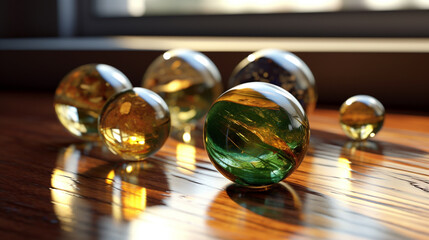 crystal ball on the table HD 8K wallpaper Stock Photographic Image