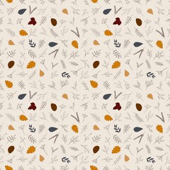 Autumn fall leaves pattern