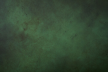 Green concrete wall background texture. Old green background in grunge style. Natural raw  texture...