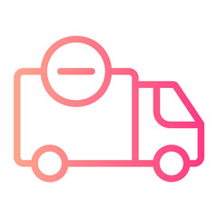 delete gradient icon