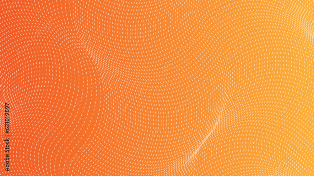 Wall mural abstract smooth dynamic wave. idea of sound waves. on a white background, futuristic particle flow. 