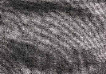 Gray jeans texture close up