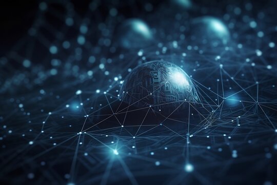 Abstract, Technology, Background, Digital Art, Tech Design, Futuristic, Innovation, Cyber Space, Data Visualization, Creative Technology - Powered by Adobe