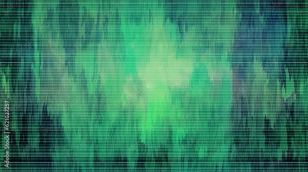 Poster seamless faded horror green retro vhs scanlines or tv signal static noise pattern. generative ai