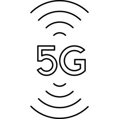 5g network vector symbol icon
