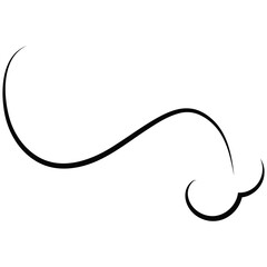 Outline  breath of wind.