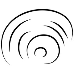 Outline  breath of wind.