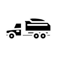 gravel truck civil engineer glyph icon vector. gravel truck civil engineer sign. isolated symbol illustration