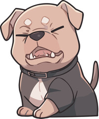 Vector Illustration Cartoon Pitbull