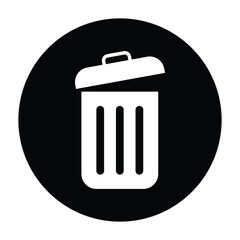 Trash can icon and Delete sign vector design.