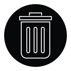 Trash can icon and Delete sign vector design.