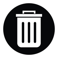 Trash can icon and Delete sign vector design.