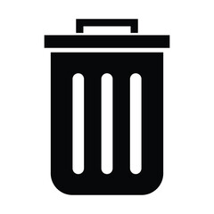 Trash can icon and Delete sign vector design.