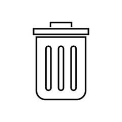 Trash can icon and Delete sign vector design.