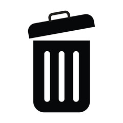Trash can icon and Delete sign vector design.