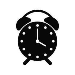 Clock time icon symbol isolated on white background design.