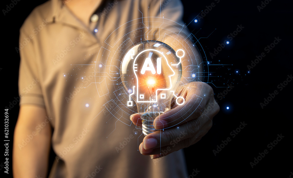 Poster the ai concept is unique in that it can interact as naturally as a real human. industry innovation 5