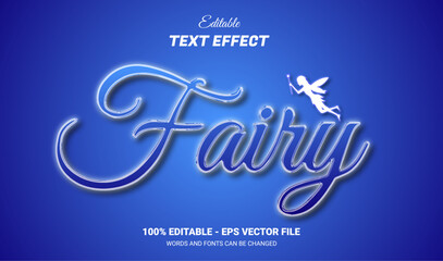 fairy editable text effect