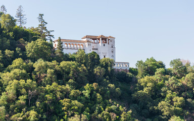 Obraz premium Diferentes vistas de la Alhambra y el Generalife desde el Albaicín de Granada, España