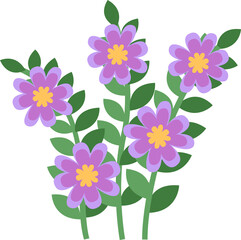 Floral bouquet illustration. PNG with transparent background