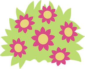 Floral bouquet illustration. PNG with transparent background