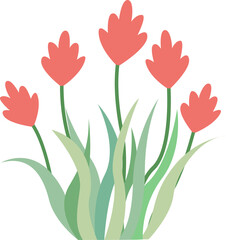 Floral bouquet illustration. PNG with transparent background