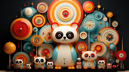 Obraz premium abstract background with circles