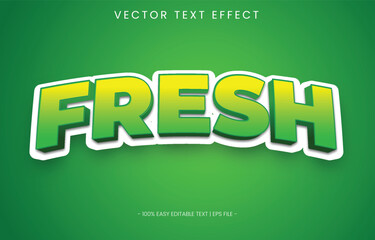 3d looks text effect fresh green color.
