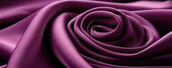 Abstract background of purple satin fabric. 3d rendering, 3d illustration